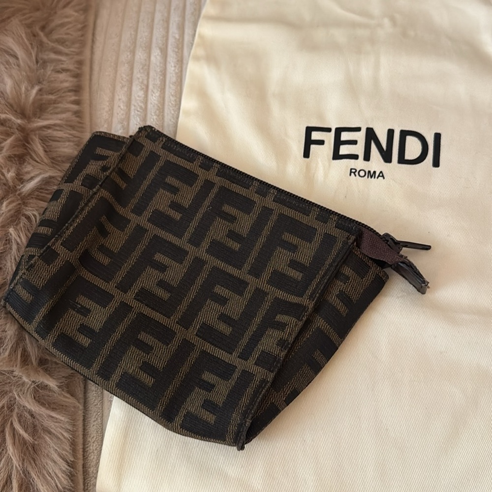 Fendi Black and Brown Clutch